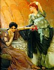 Sir Lawrence Alma-Tadema Unconscious Rivals detail painting